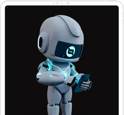 Tablet con mensaje en la pantalla